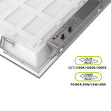 LED 2x2 Ceiling Panel Light, 40W/36W/30W, 120-347V, Selectable Wattage & CCT, 5200 Lumens