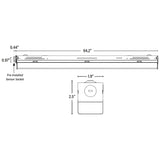 Dimension of 8 ft led shop light or led strip lights outdoor cheap led light