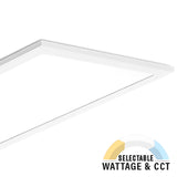 LED Ceiling Panel Light, 50W/40W/30W, 2x4, Selectable Wattage & CCT, 5500 Lumens