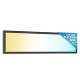 LED Ceiling Panel Light, Black, 46W/40W/30W, 1X4, Selectable Brightness & CCT, 5700 Lumens