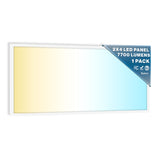 LED Ceiling Panel Light, 60W/50W/40W, 2x4, Selectable CCT, 7700 Lumens