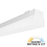8ft LED Strip Light Fixture, Architectural, 65W/75W/90W, Selectable Wattage & CCT, 12150 Lumens