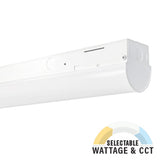 8ft LED Strip Light Fixture, 54W/46W/38W, Selectable Wattage & CCT, 7000 Lumens