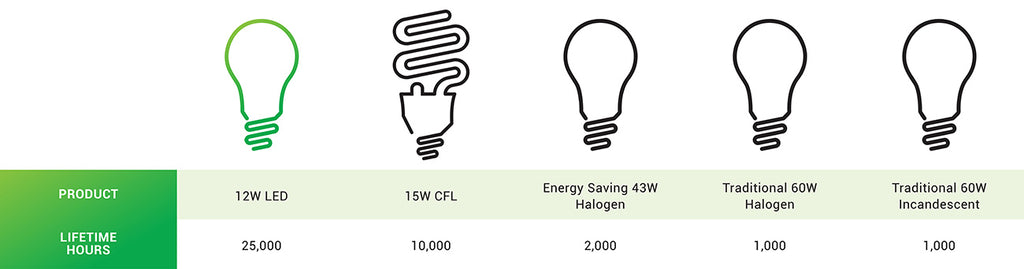 Bulb Lifespan Comparison