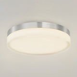 11 Inch Round LED Satin Nickel Ceiling Light, Surface Mount, 950 Lumens