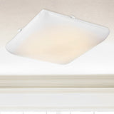 11 Inch Square LED Puff Ceiling Light, Cloud, White, Surface Mount, 120V, 1500 Lumens