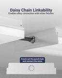 The fixture's ultra-slim, lightweight design seamlessly blends into any ceiling for your indoor space.