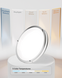 Choose from 5 color temperatures (2700K, 3000K, 4000K, 5000K, 6000K) for your preferred color setting.