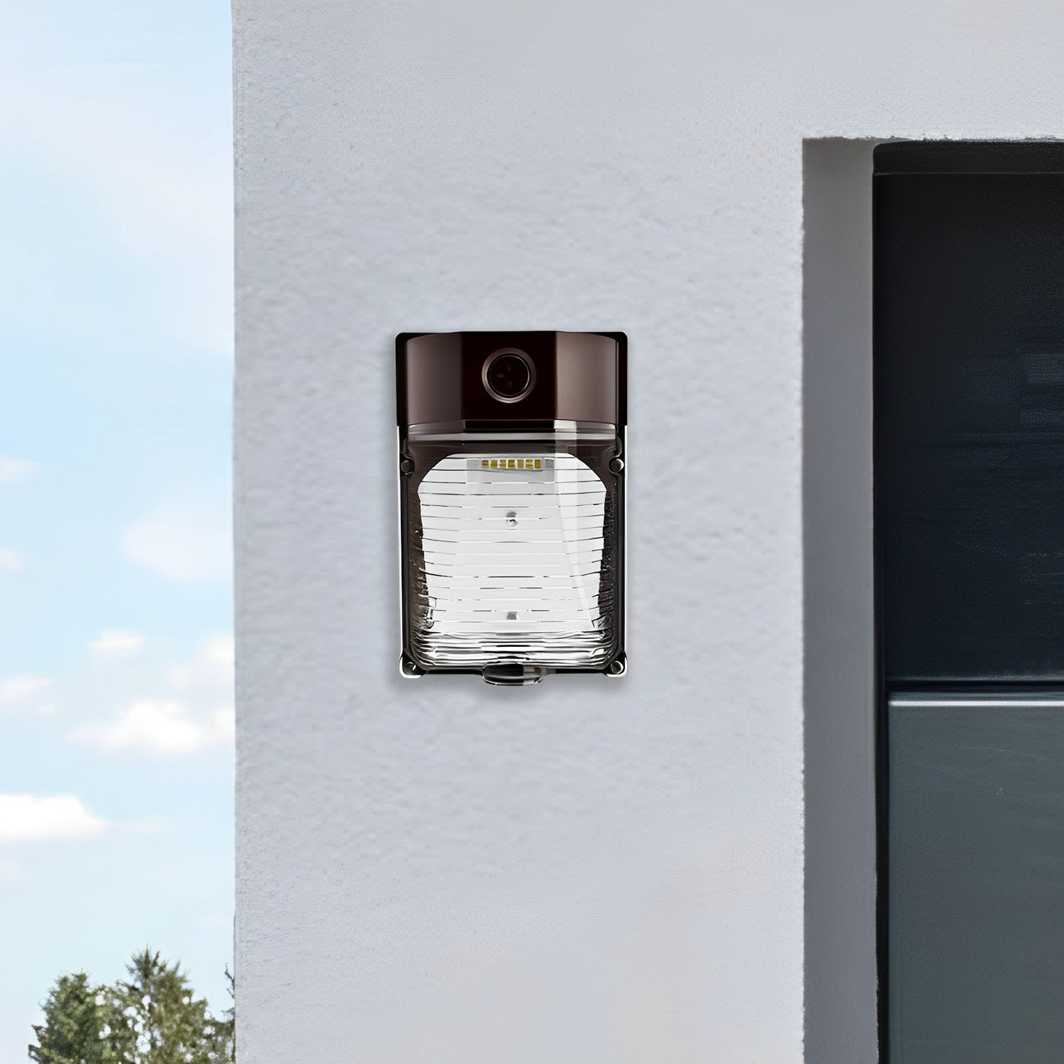 LED Mini Wall Pack, 26W, Dusk to Dawn, Dimmable, 3500 Lumens