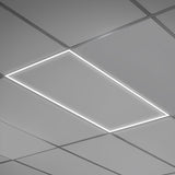 LED Grid Frame Ceiling Light, 60W/50W/40W, 2x4, Selectable Wattage & CCT, 7500 Lumens