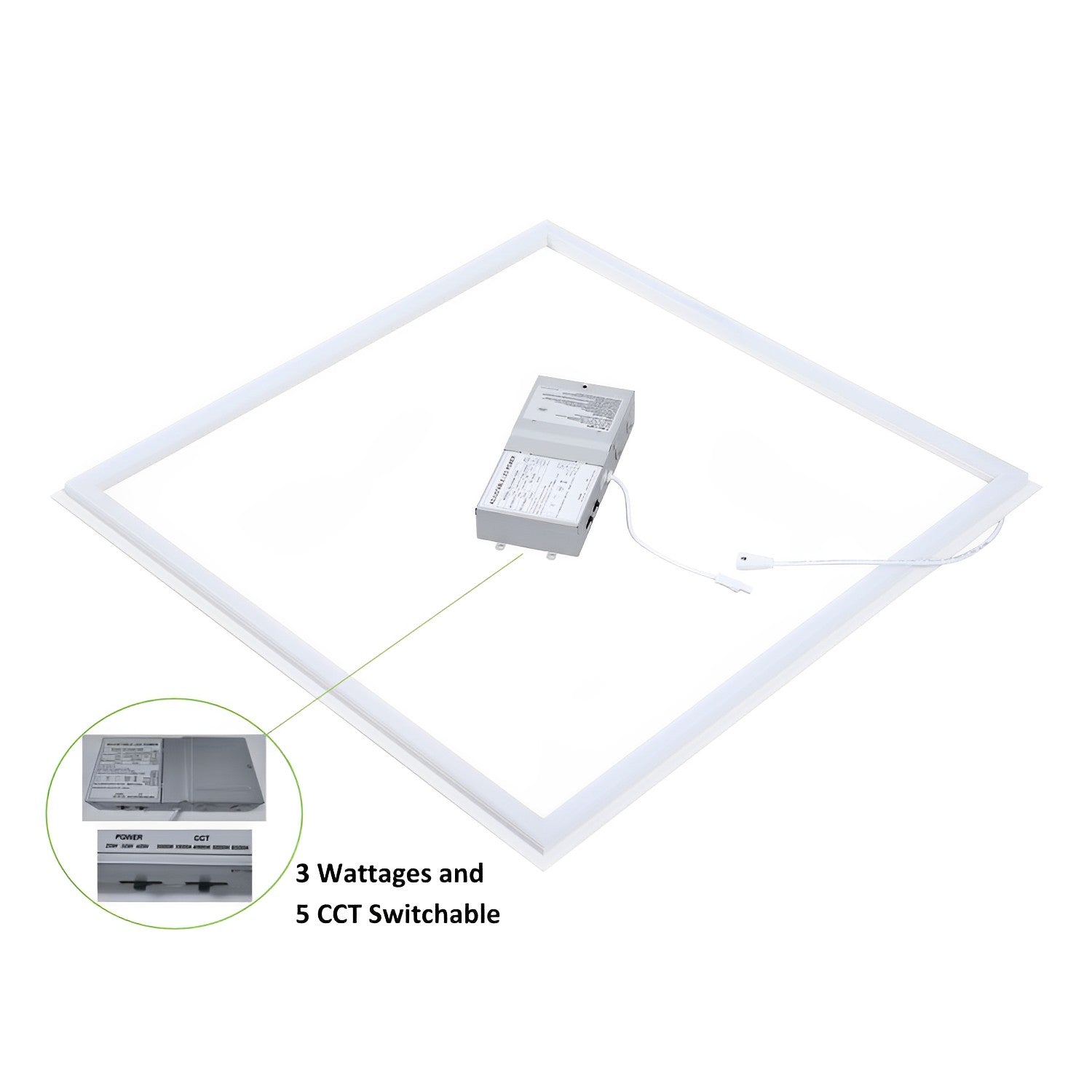 Led Grid Panel LED Grid Frame Ceiling Light, 40W/30W/20W, 2x2, Selectable Wattage & C ...