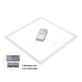 Image of 2x2 LED Flat Panel Light, 40W/30W/20W Selectable Wattage with 5 Color Temperature Options 3000/3500/4000/5000/6500K, 5000 Lumens, Dimmable, ETL & DLC Listed