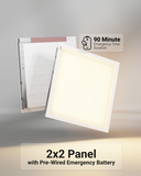 The panel combines powerful LED performance with built-in emergency backup. In the event of a power outage, it automatically provides reliable illumination, ensuring safety and compliance.