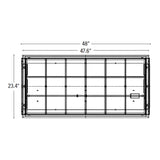 Dimension of 2 x 4 led light fixture