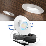 Recessed LED Lighting, 3 Inch, Slim Gimbal, Selectable CCT, 500 Lumens