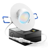Recessed LED Lighting, 3 Inch, Slim Gimbal, Selectable CCT, 500 Lumens