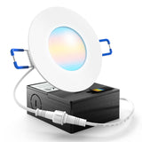 Recessed LED Lighting, 3 Inch, Slim, Selectable CCT, 500 Lumens