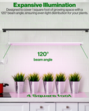 SuncoGrow LED Grow Light, 4ft, 40W Full Spectrum, Linkable