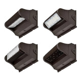 Image of Adjustable LED Wall Pack Light Fixture, 40W, 5400 Lumens, 5000K, UL and DLC Listed, IP65 Waterproof, Rotatable LED