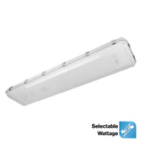 4ft LED Vapor Tight High Bay, 165W/135W/105W, NSF Certified, Selectable Wattage & CCT, 27400 Lumens
