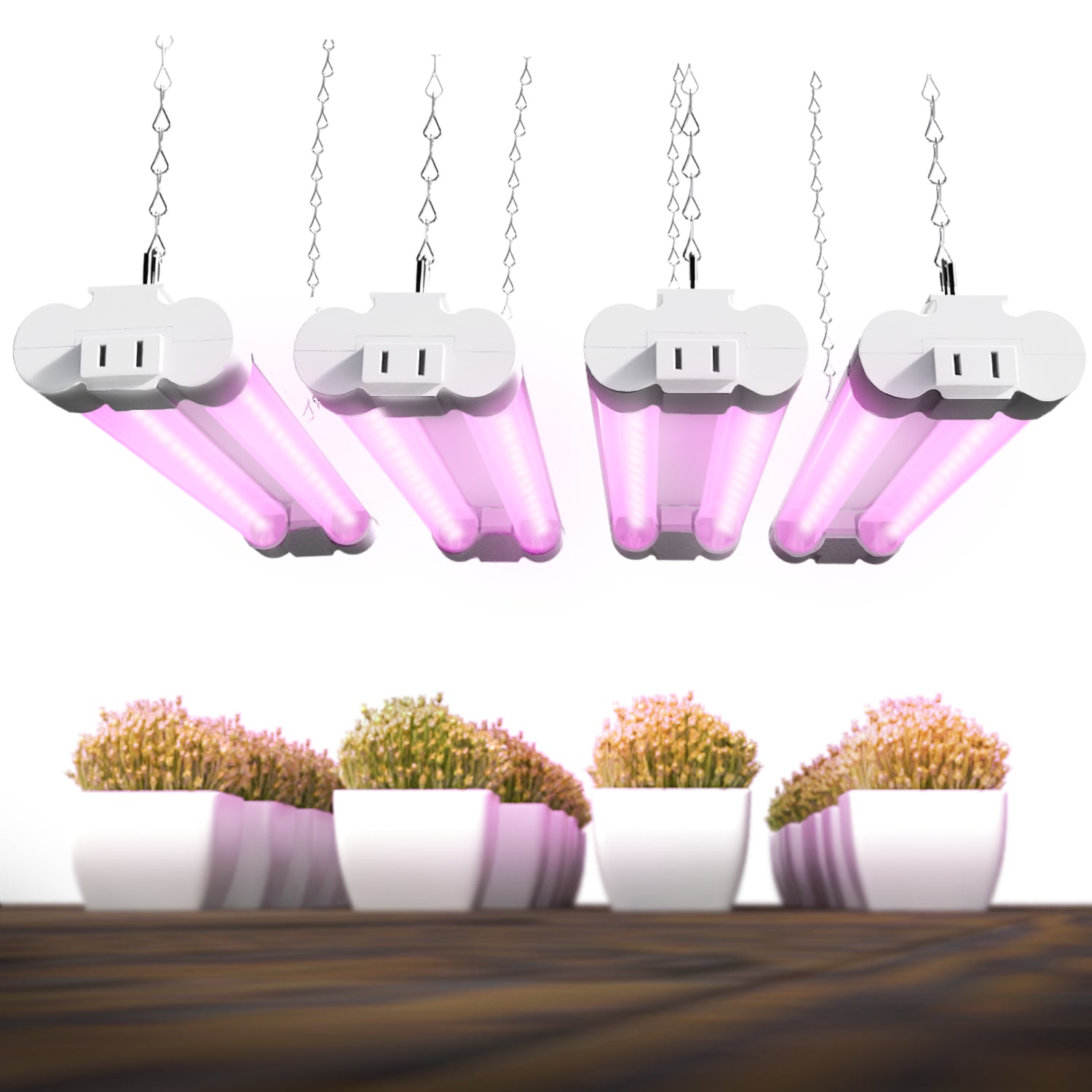 4PCS 2FT T8 LED Grow Lights 20W Full Spectrum for Indoor Plant 4PCS 2FT T8 LED Grow Lights 20W Full Spectrum for Indoor Plant