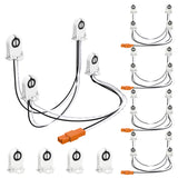 Wiring Harness for 4 Single-End, Non-Shunted Tombstones, T8 Socket
