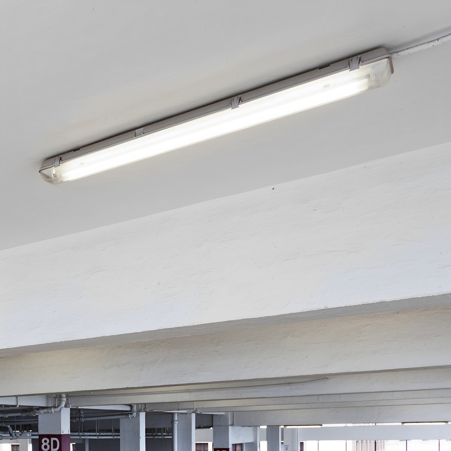 4ft T8 LED Ready Vapor Tight Fixture, Double-Lamp, Non-Shunted, Double ...