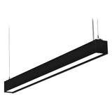 Ceiling Mounted 4 ft. Color Selectable Architectural LED Linear Fixture - Up & Down Light - 5700 Lumens - CCT Selectable - Black