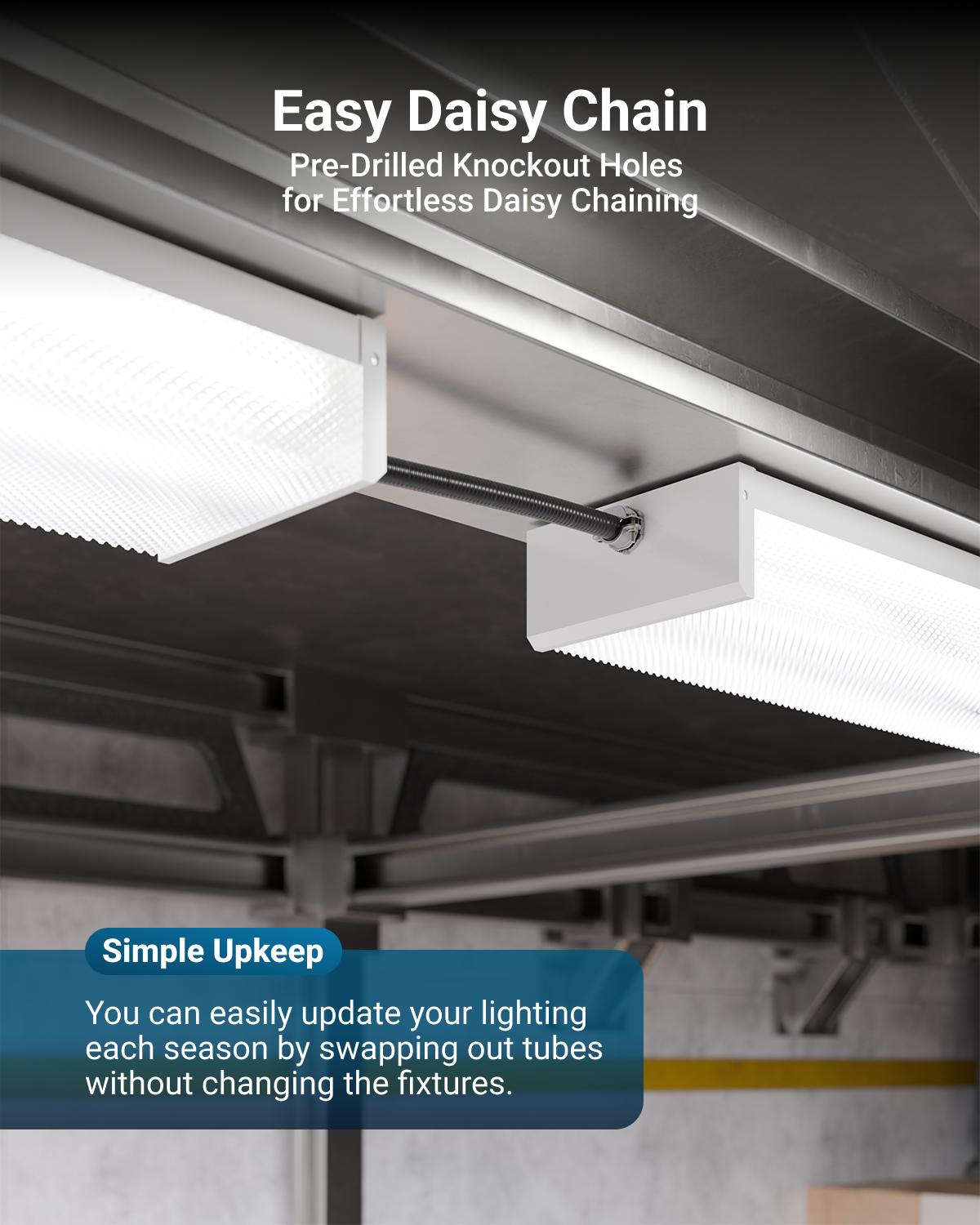 4ft T8 LED Ready Wraparound Light, Double Lamp | LED LIGHTING | SUNCO ...