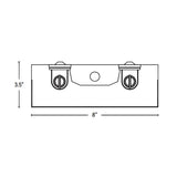 Front View of Wraparound or led tube light fixture