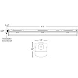 Dimension of 4ft dimmable led strip lights or led strip lights for ceiling