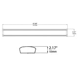 LED Shop Light, 4ft Wraparound, 32W/40W/48W, 5.3 Inch, Selectable Wattage & CCT, 5800 Lumens