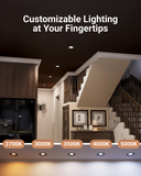 Customize the color temperature that best suits your mood and needs.