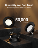 The fixture is instant on with the latest in LED flicker-free technology for maximum eye comfort.
