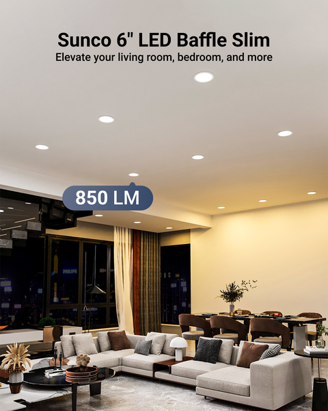 LED Recessed Lighting Kit, 6-Inch, Slim | LED LIGHTING | SUNCO – Sunco ...
