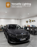 Install the motion sensor retrofit downlight in your garage, workshop, hallway, living room, and more.