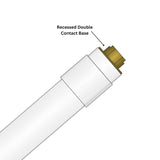 8 foot LED tube or type b led tube with recessed double contact base