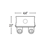 Front View of 8ft LED Ready Fixture