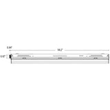 Dimension of 8ft commercial strip lighting or 8 led light
