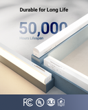 A lifespan of 50,000 hours is guaranteed for long-lasting performance.