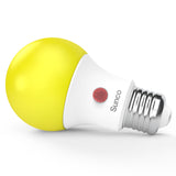 A19 LED Bulb, Yellow Bug Light, Dusk to Dawn, 480 Lumens