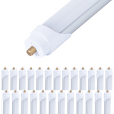 T8 LED Tube, 8ft, FA8 Base, Frosted, Bypass, Type B, 40W, Double Ended, 5000 Lumens