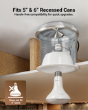 BR30 LED Bulb, Selectable CCT, 850 Lumens