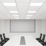 Sleek, low-profile design fits standard grid ceilings, ideal for offices, schools, and commercial spaces.