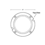 Bi-Level Microwave Motion & Daylight Sensor with Adjustable Swivel Quick Connect Socket