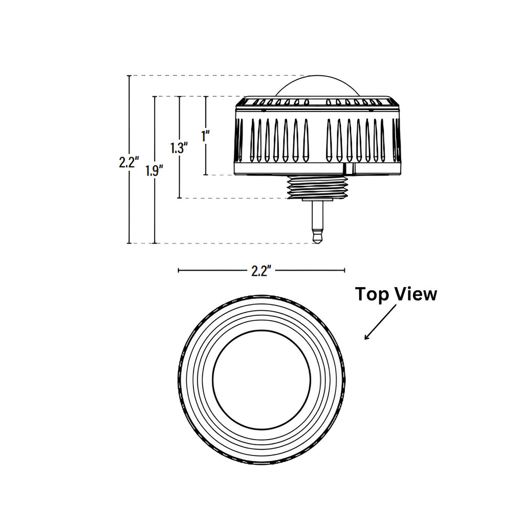 Bi-Level PIR Motion & Daylight Sensor with Adjustable Swivel Connector ...