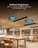 Easily dim the lights to adjust the level of brightness.