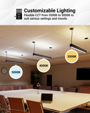 The fixture emits a powerful and focused beam of light in targeted areas.
