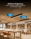 The fixture emits a powerful and focused beam of light in targeted areas.