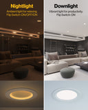 Selectable dimming capabilities to fit any décor or mood for your indoor space.